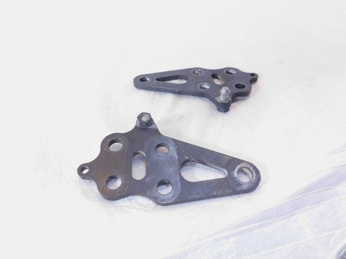 Pair Black 2008-2016 Polaris Victory Vision Engine Motor Mount Rear Brackets - C3 Cycle