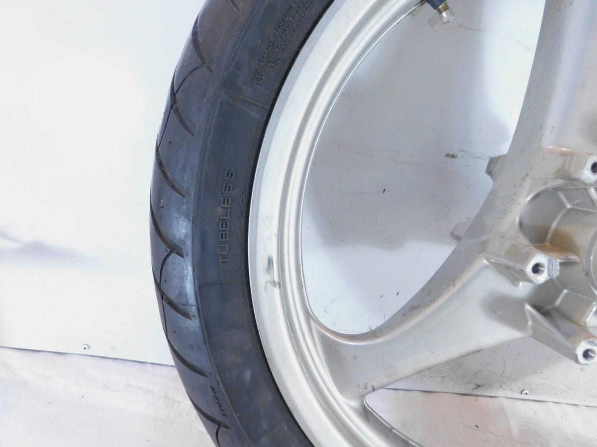 1992-1997 BMW K1100LT Silver Front Wheel Rim & Tire - 36312312809 - 2.5x18" - C3 Cycle