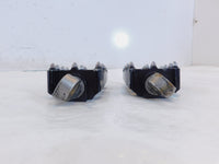 Harley Touring FXR Dyna Sportster & Softail Single Black Metal Footpeg Footrests - C3 Cycle