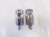 Harley  Dyna Sportster & Softail Left & Right Chrome & Rubber Footpegs Footrests - C3 Cycle