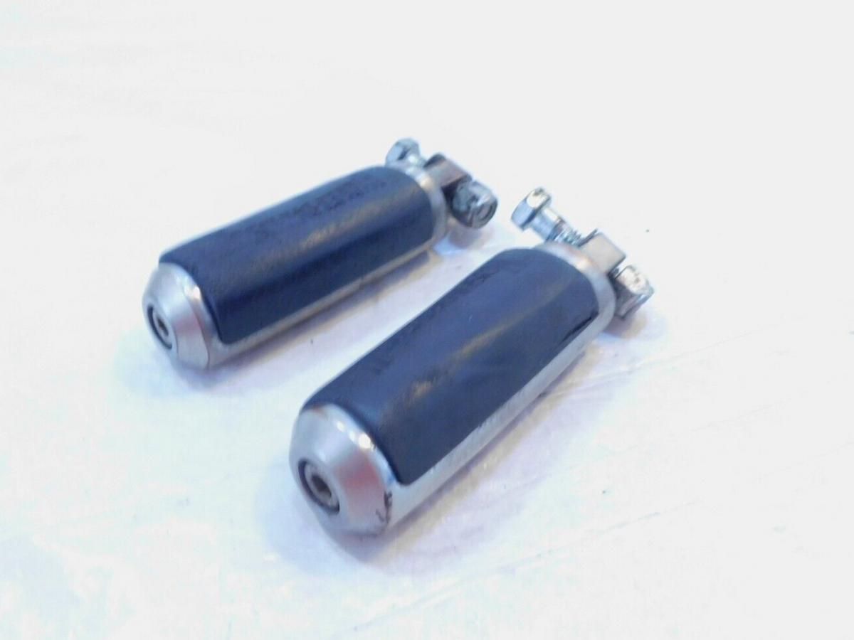 Harley Touring Dyna Sportster & Softail ISO Chrome & Rubber Footpeg Footrests