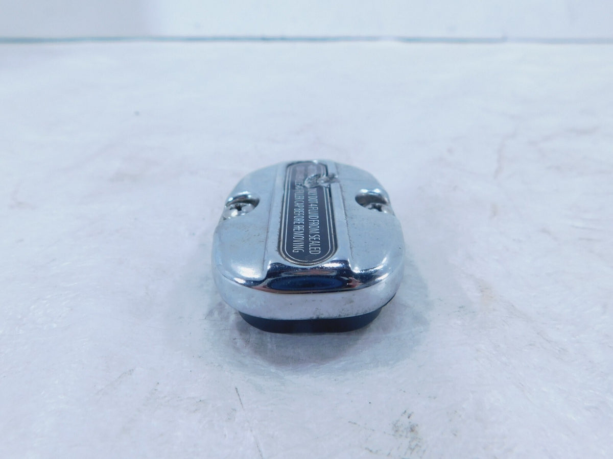 Harley Road King Street & Electra Glide Chrome Rear Master Cylinder Cap Lid - C3 Cycle