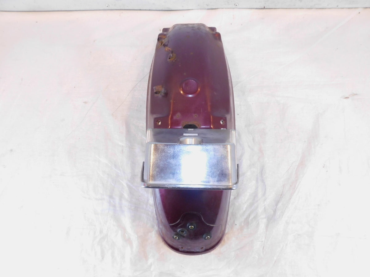 Yamaha Virago 700 750 XV700 XV750 Maroon Rear Wheel Fender Mudguard & Toolbox - C3 Cycle