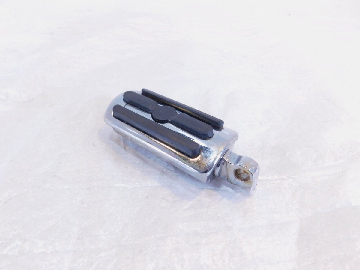 Harley Touring FXR Dyna Sportster & Softail Chrome & Rubber Footpegs Footrests - C3 Cycle