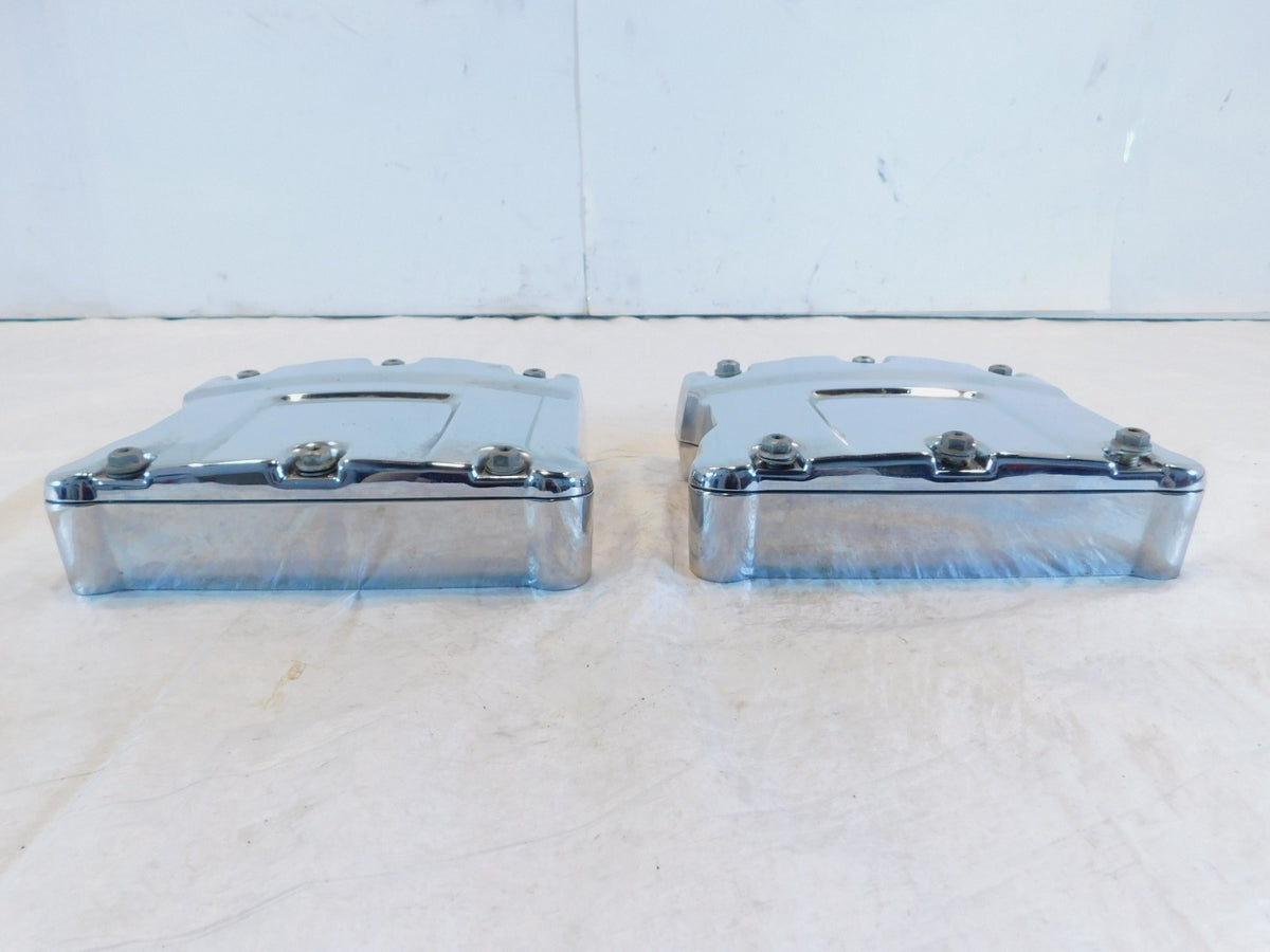 Harley Davidson Touring Dyna & Softail Chrome Cylinder Head Rocker Boxes - C3 Cycle