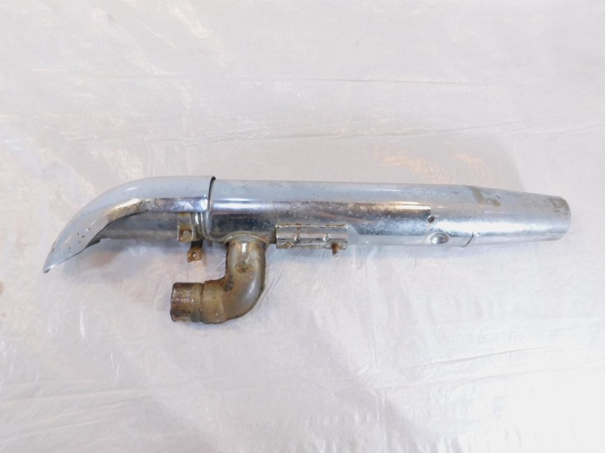 1987-1999 Kawasaki Vulcan 88 VN1500 VN1500A Front Exhaust Muffler Pipe & Shield - C3 Cycle