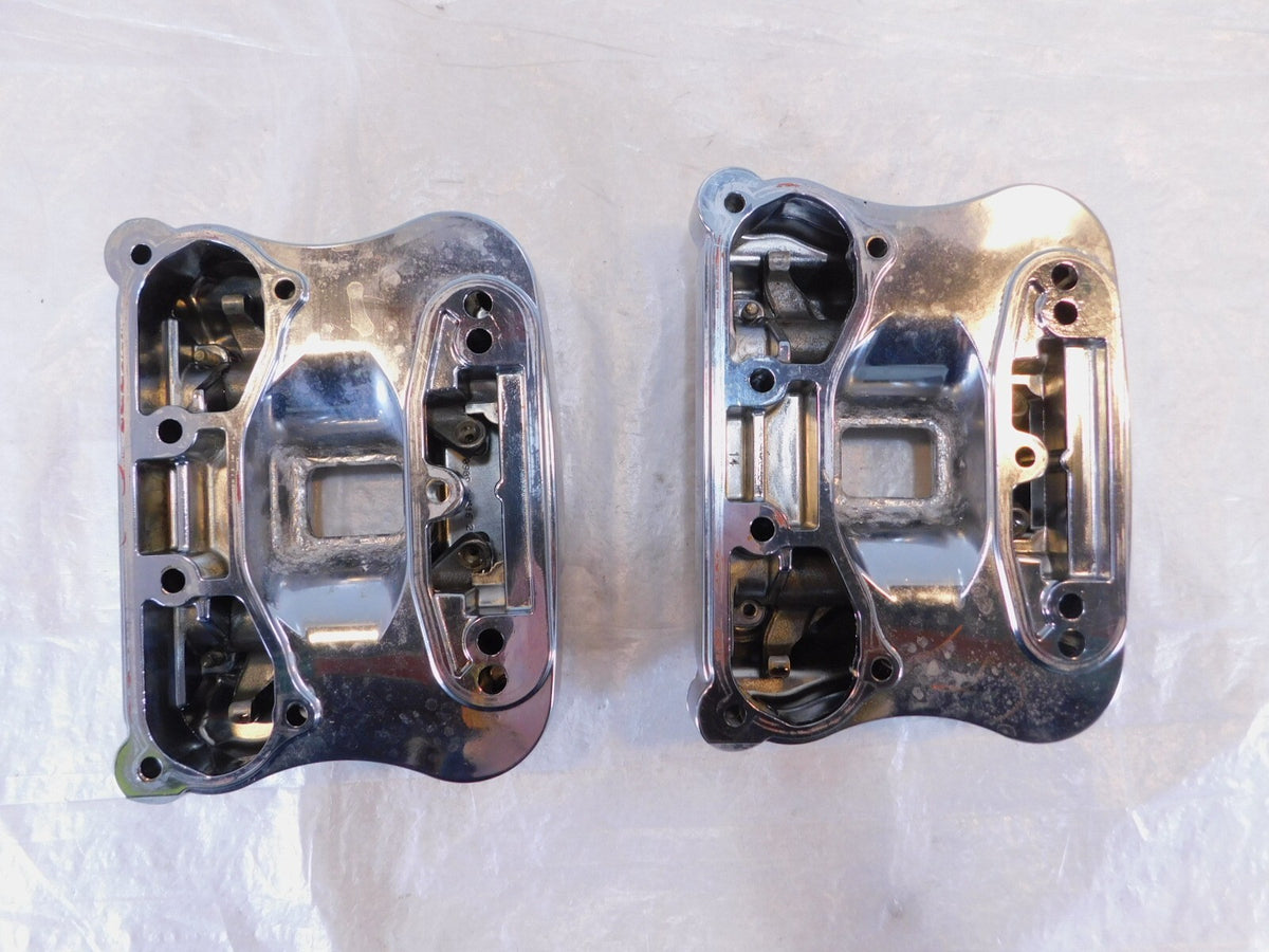 Harley Davidson Sportster 883 & 1200 Chrome Cylinder Head Cover Rocker Boxes