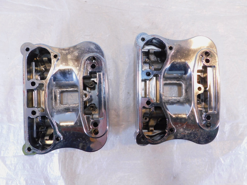 Harley Davidson Sportster 883 & 1200 Chrome Cylinder Head Cover Rocker Boxes