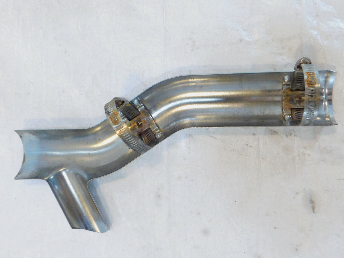 Harley Softail Fat Boy & Blackline Chrome Rear Exhaust Pipe Cover Heat Shield - C3 Cycle