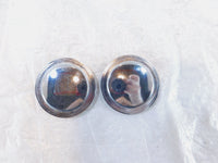 86-99 Yamaha XJ750J Maxim 750 XV1100 Rear Swingarm Pivot Bolt Cap Covers Pair - C3 Cycle
