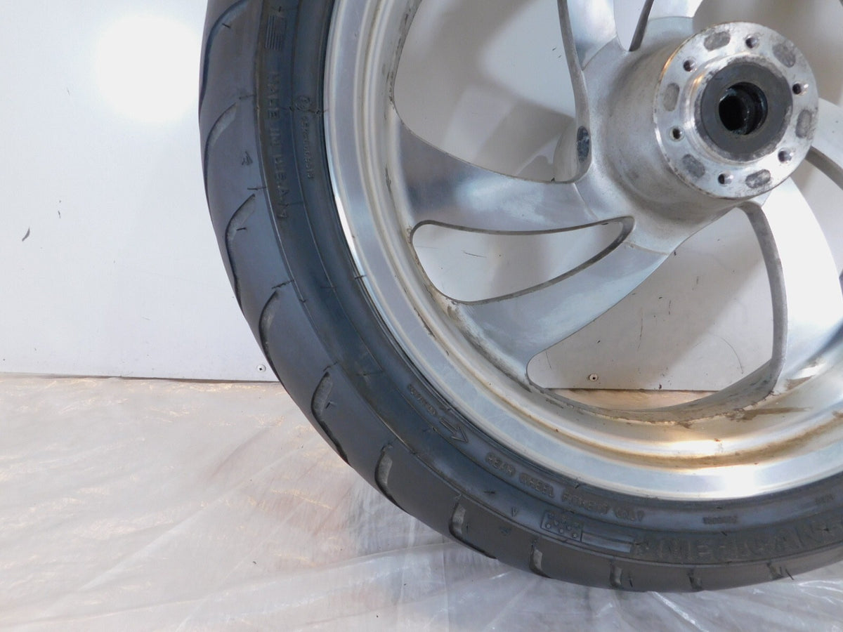 2006 2007 2008 Victory Kingpin & Vegas Silver Cast Rear Wheel Rim w/ Tire 18"x5" - C3 Cycle