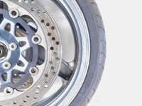 1990-1992 Kawasaki Ninja ZX-11 ZX1100 Gray Front Wheel Hub Rim & Brake Rotors - C3 Cycle