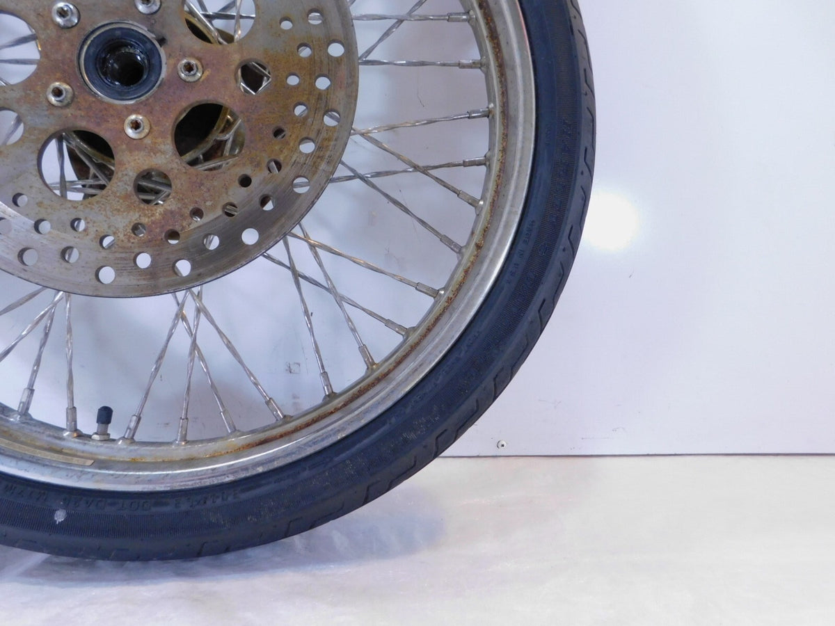 Harley Davidson Softail & Dyna Wide Glide Chrome 21" Front Wheel Rim & Rotor - C3 Cycle