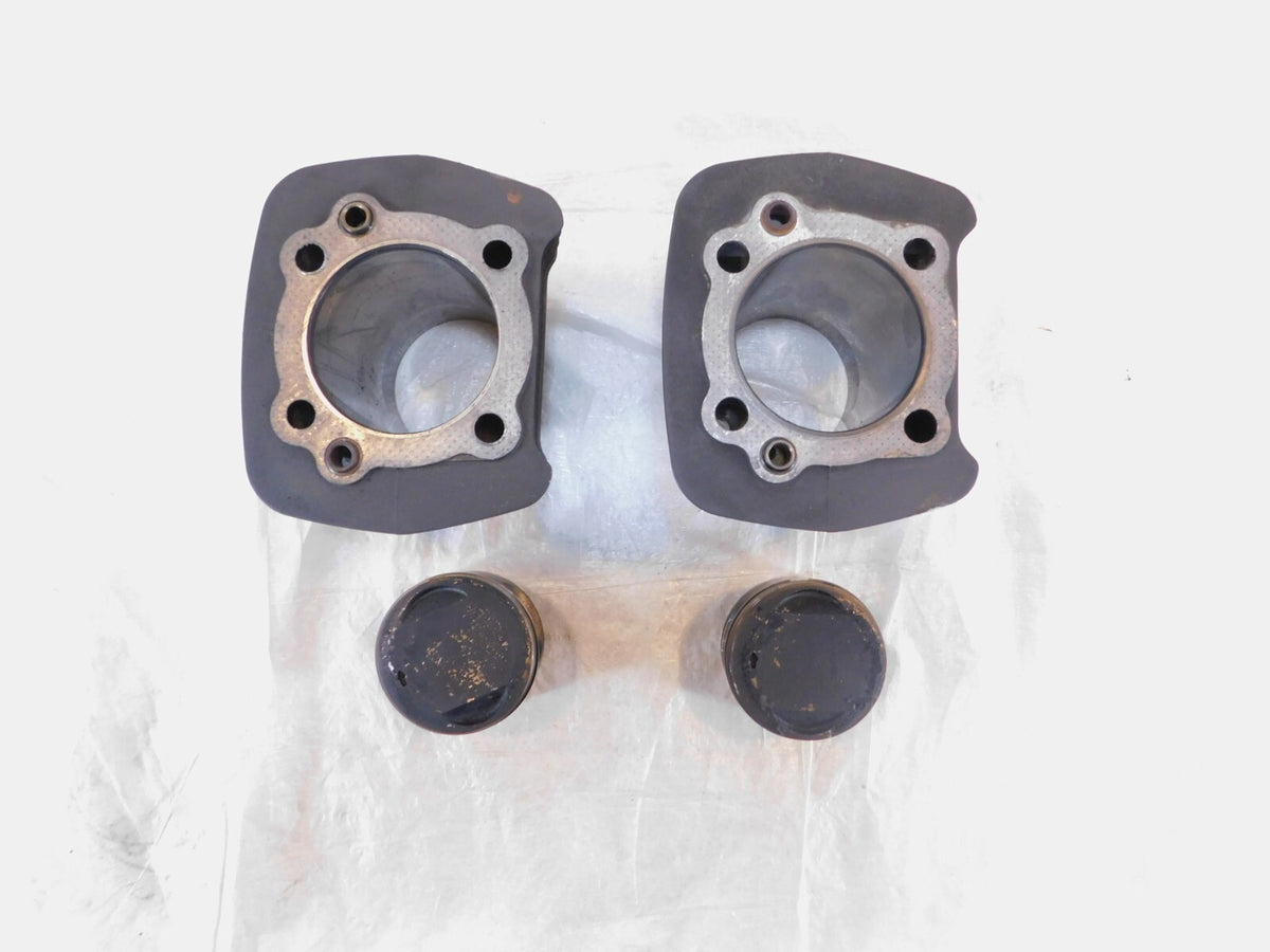 1999-2001 Buell X1 Lightning Black Front & Rear Cylinder Barrel Jugs w/ Pistons - C3 Cycle