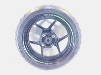 2013-2024 Kawasaki Ninja ZX6R ZX636 ABS Black Rear Wheel Rim & Tire - Bent - C3 Cycle