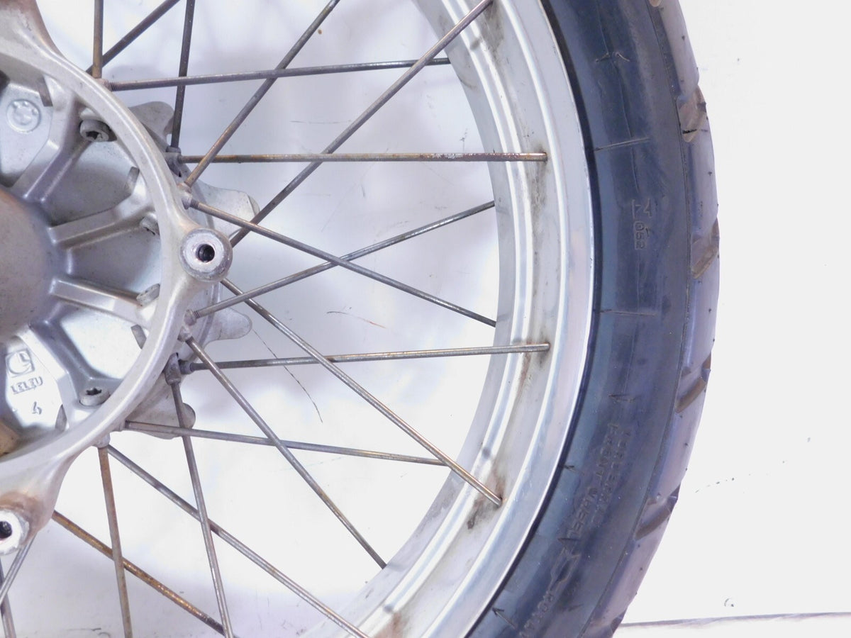 1994-2002 BMW R1100GS R1150GS Silver Spoked Front Wheel Rim Hub & Tire 2.5"x19" - C3 Cycle