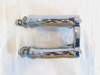 2005-2012 Harley Davidson Softail FLSTN Deluxe Chrome Handlebar Riser Brackets - C3 Cycle