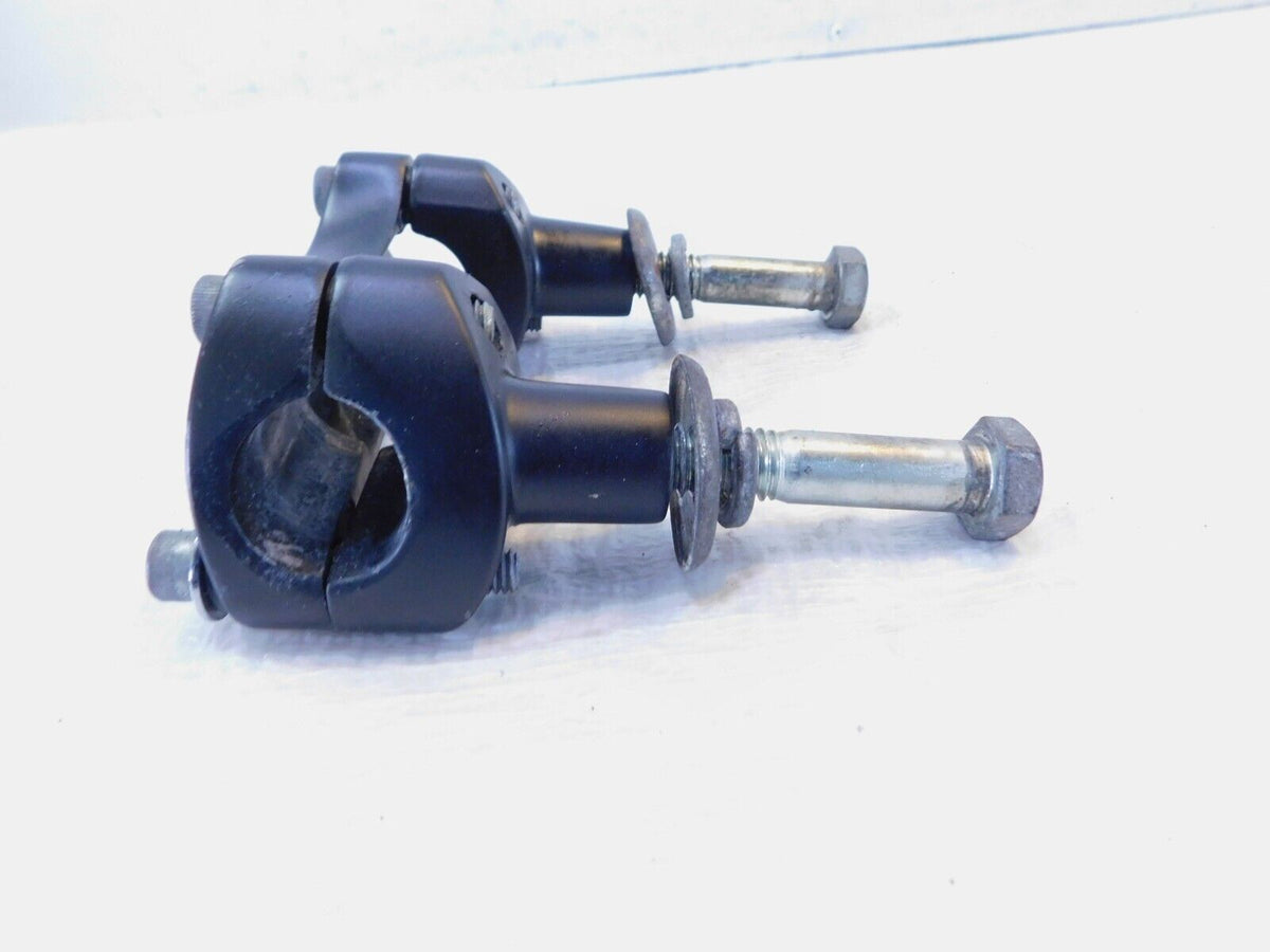 Harley Davidson Sportster 883 & 1200 & Dyna Chrome Handlebar Bar Riser Clamps - C3 Cycle