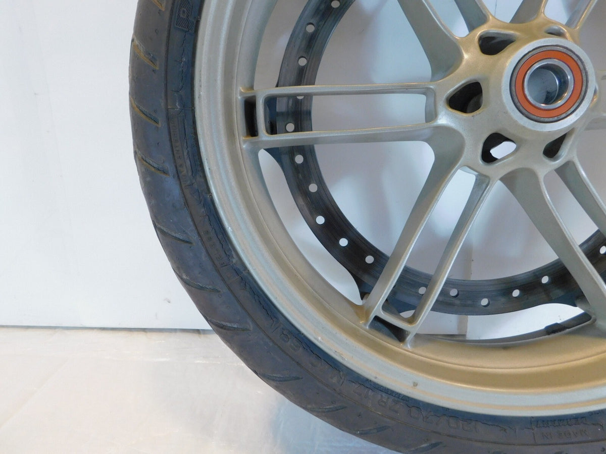 2006-2010 Buell XB XB12 XB12X Ulysses Cast 6 Spoke Front Black Wheel Rim & Tire - C3 Cycle