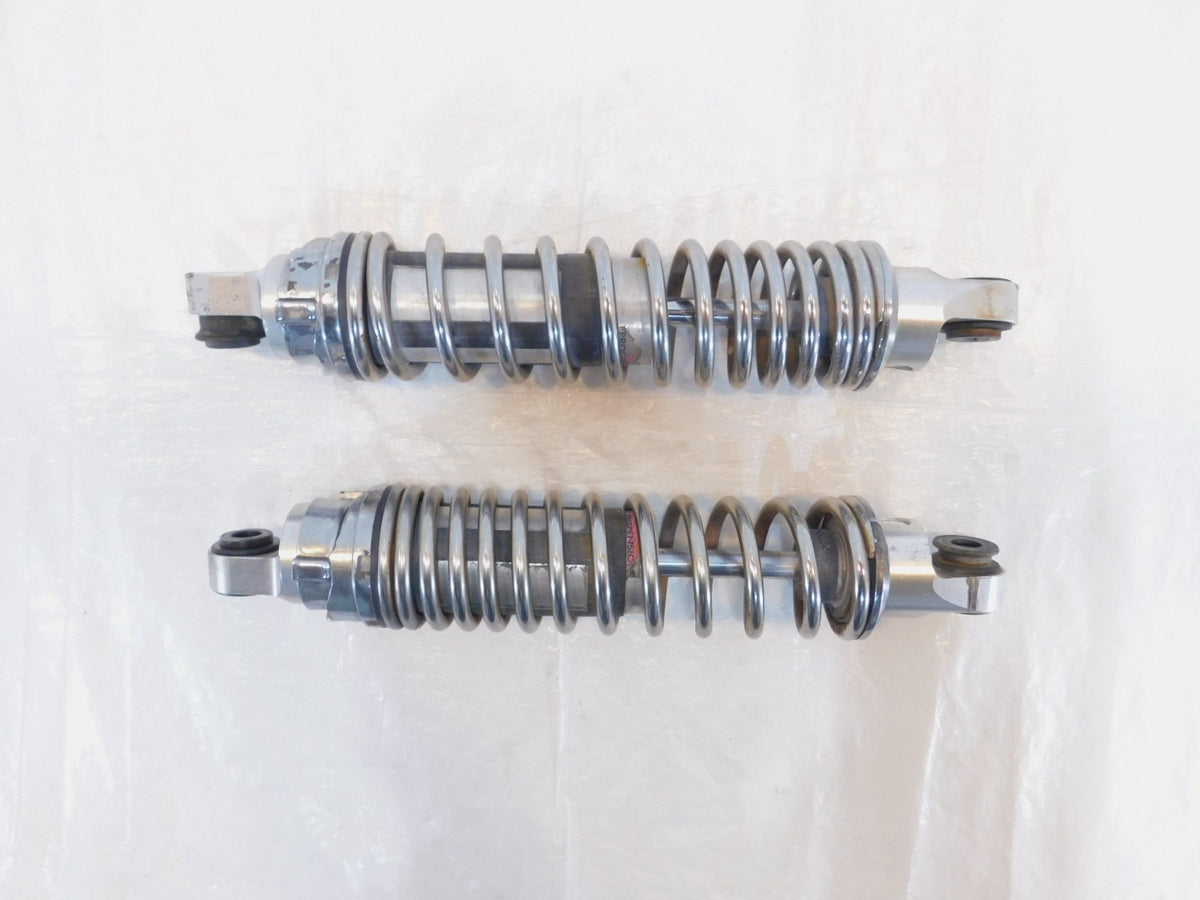 Harley Davidson Sportster 883 Hugger & 1200 Custom Chrome Rear Shock Absorbers - C3 Cycle