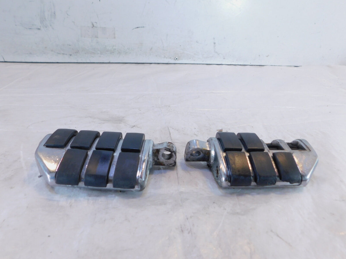 Harley Davidson FXR Dyna Sportster & Softail ISO Chrome Footpegs Footrests - C3 Cycle