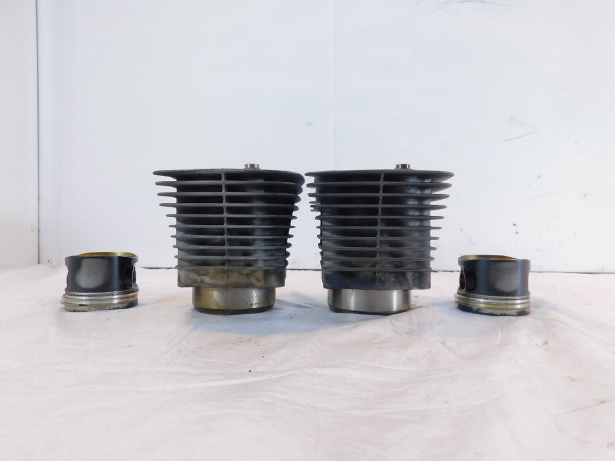 Pair Harley Davidson Sportster 883 Silver Cylinder Jugs w/ Pistons P/N: 16446-86 - C3 Cycle