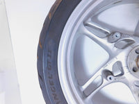 BMW R1100S R1150R R1150RS R1150RT Silver Rear Wheel Rim w/ Tire 5x17" - Bent - C3 Cycle