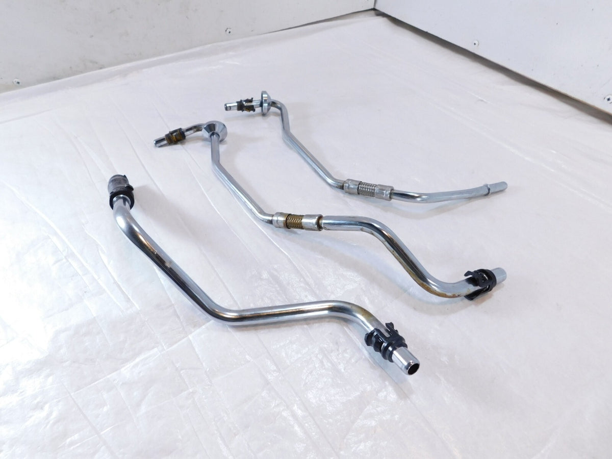 Harley Davidson Softail Heritage Classic Fat Boy Chrome Oil Tank Pipe Hose Lines - C3 Cycle
