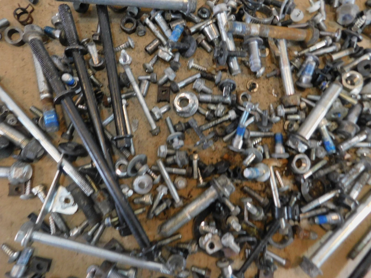 2011 11 Suzuki Burgman 400 AN400 Misc. Nuts Bolts & Brackets Parts Box Lot - C3 Cycle