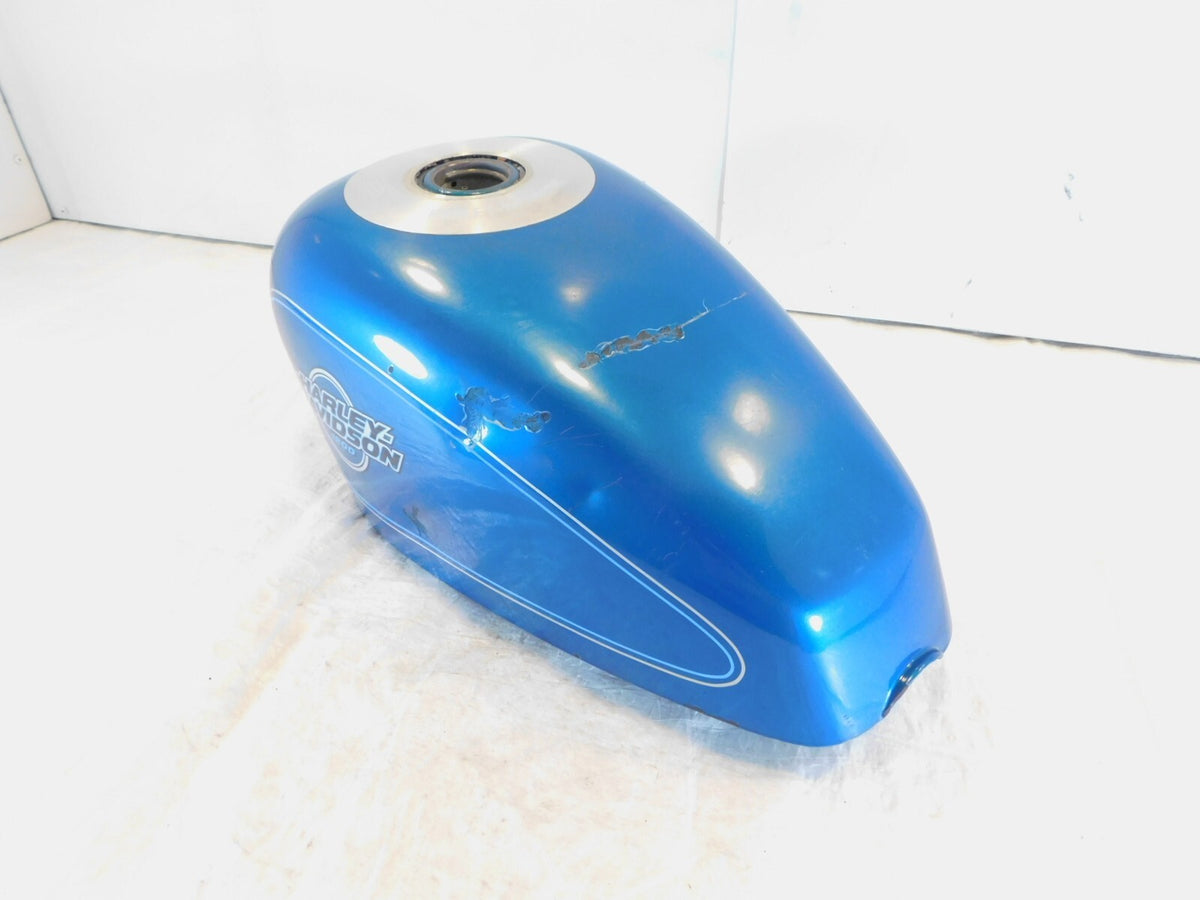 1995 Harley Davidson Sportster XLH 1200 Blue & Silver Fuel Gas Petrol Tank