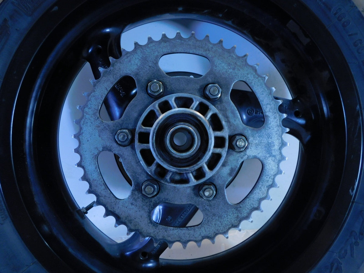 2002 & 2003 Ducati Monster 620 750 & 800 Black Rear Wheel Rim & Tire - Straight - C3 Cycle