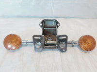 82 Honda CB650SC Nighthawk 650 Rear Fender License Plate Holder Turn Signal Bar - C3 Cycle