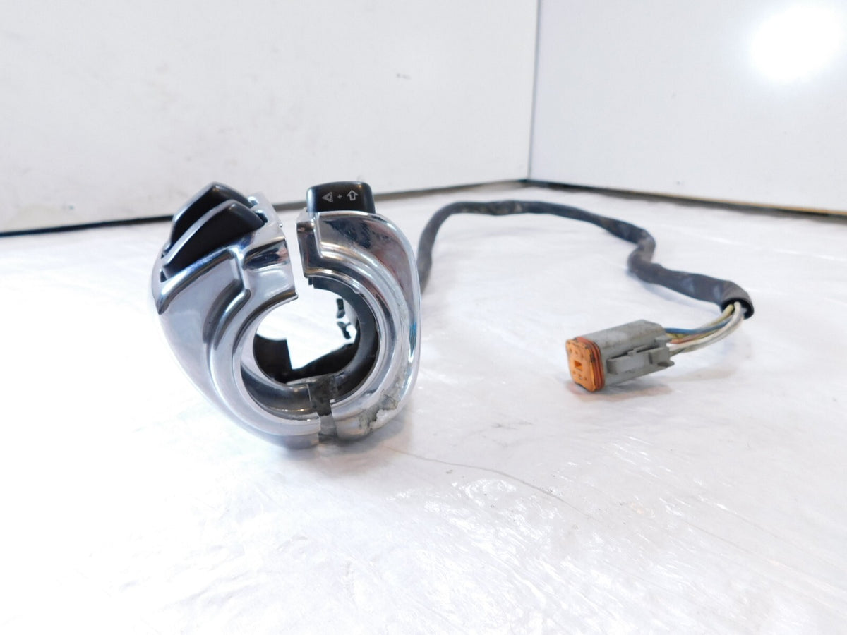 Harley Softail Dyna Sportster Chrome Left Handlebar Horn Turn Signal Switches - C3 Cycle