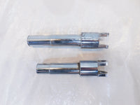 Harley Sportster 883 & 1200 Custom Pair Chrome Rider Brake Pedal Pivot Clevises - C3 Cycle