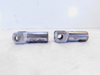 Pair Chrome Harley Davidson Softail Passenger Footpeg Peg Bracket Mount Supports