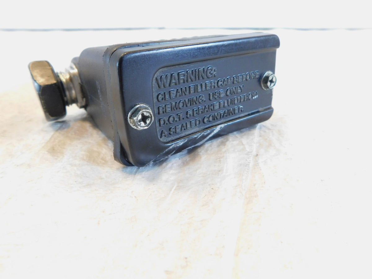 Harley Davidson Dyna Super Glide Black Rear Foot Brake Master Cylinder Reservoir - C3 Cycle