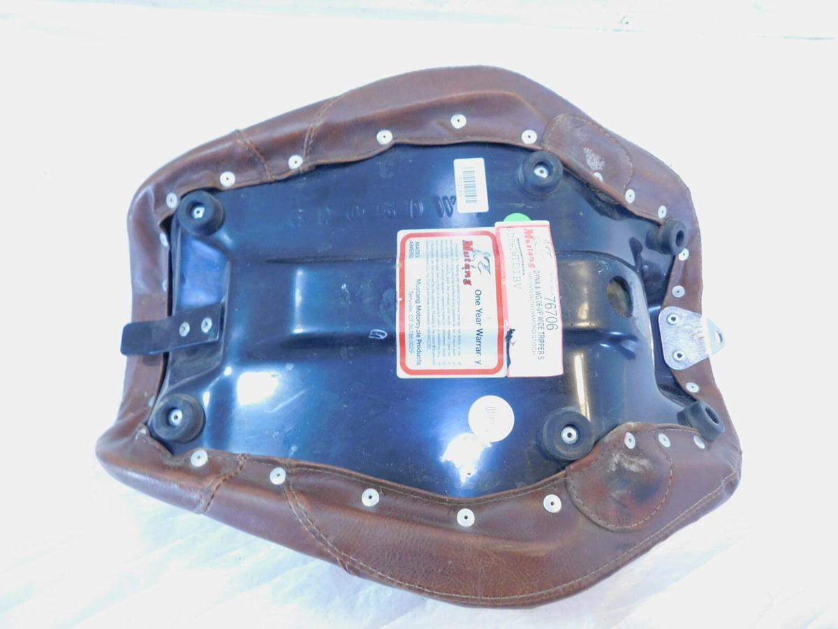 Harley Davidson Dyna Wide Glide Street Fat Bob Brown Mustang Front Solo Seat - C3 Cycle