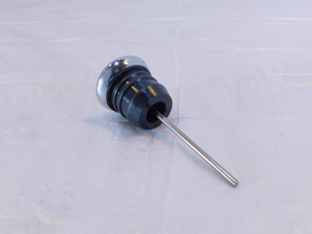 Harley Sportster 883 & 1200 Chrome Oil Tank Reservoir Filler Dipstick w/ Gauge - C3 Cycle