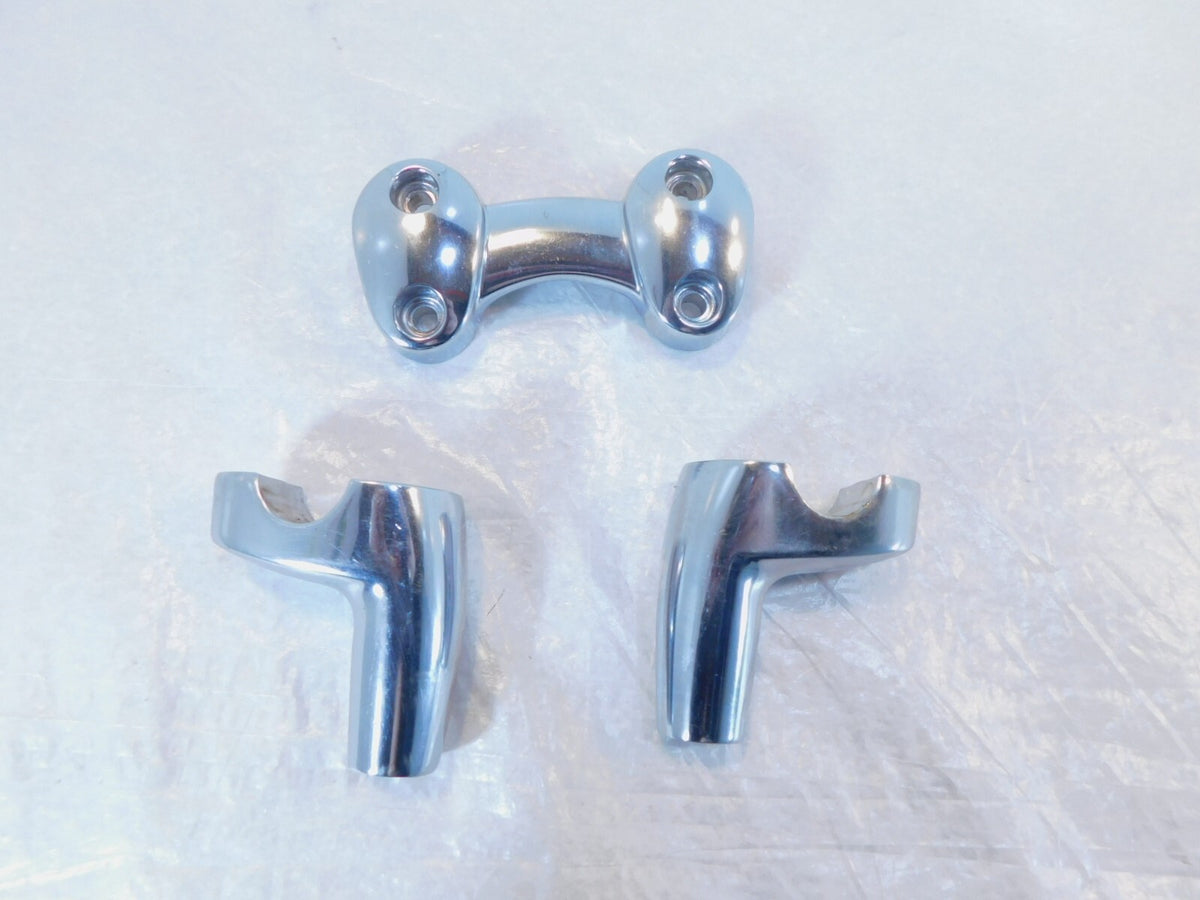 2011 Kawasaki Vulcan Custom 900 VN900 Front Handlebar Mount Clamp Bracket Risers - C3 Cycle