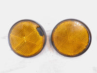 Honda CB650 750 900 CB650SC Nighthawk ST1300 Amber Front Fender Reflectors - C3 Cycle