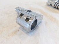 Harley Electra Glide & Road King Highway Footrest Footpeg Mount Bracket Clamps - C3 Cycle