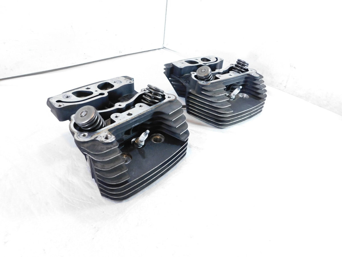 Harley Davidson Touring Softail & Dyna Black Cylinder Heads & Valves w/ Springs - C3 Cycle