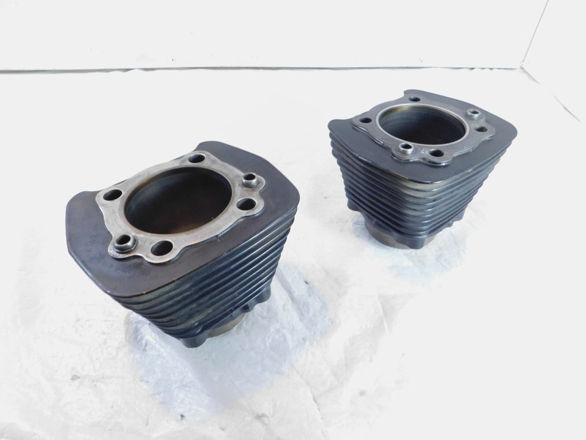 Pair Harley Davidson Sportster 1200 Black Engine Cylinder Barrel Jugs - C3 Cycle