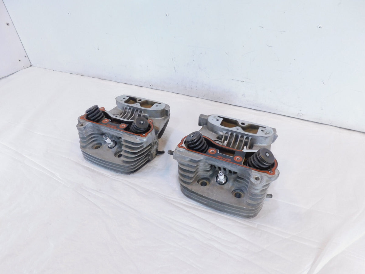 Harley Davidson Sportster 883 Hugger & Custom Silver Cylinder Heads w/ Valves - C3 Cycle