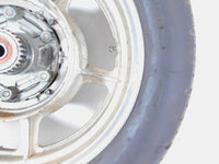 1984-1999 Yamaha Virago 750 1000 1100 XV700 XV750 Silver Rear Wheel Rim & Tire - C3 Cycle