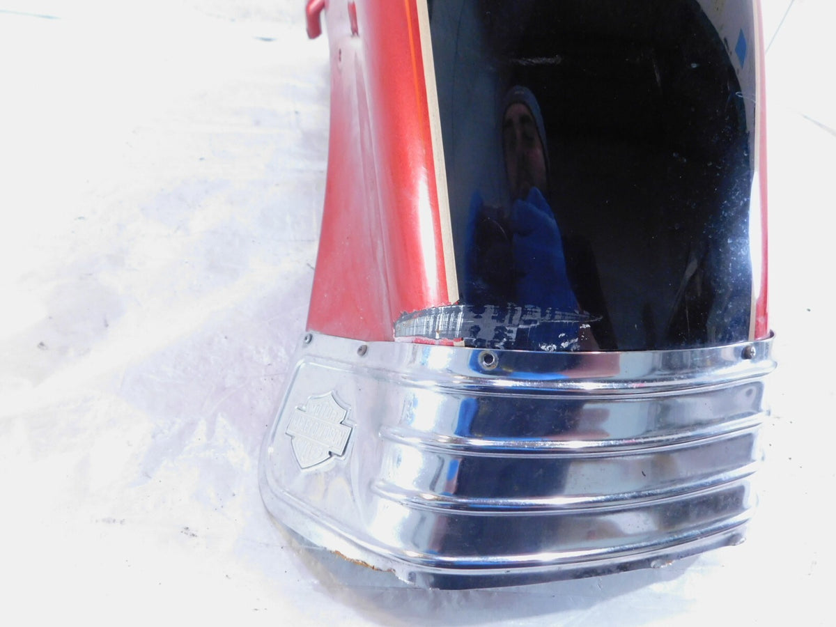 Harley Davidson EVO Touring Electra Glide Red & Black Front Wheel Cover Fender - C3 Cycle