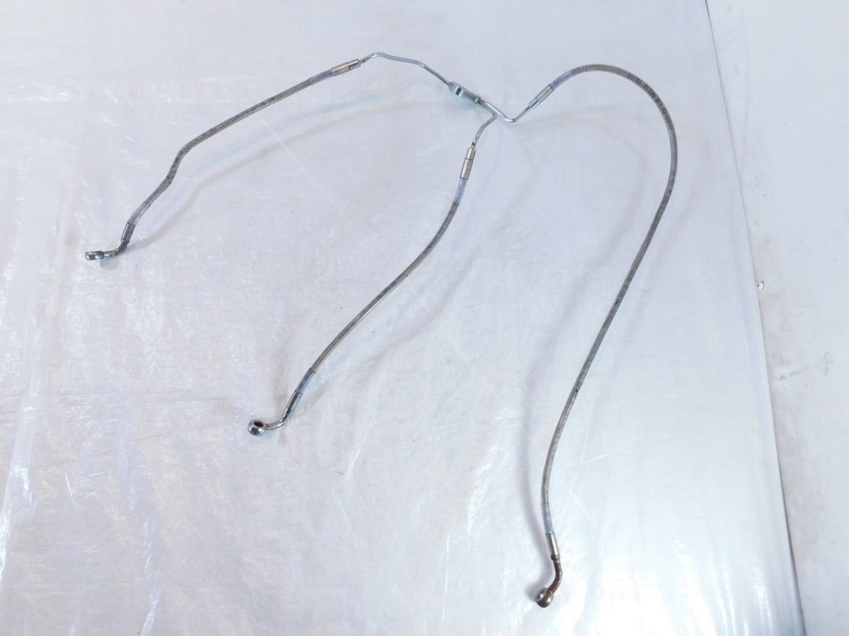 Harley Braided Electra Glide Ultra & Classic Dual Disc Front Brake Line Hose - C3 Cycle