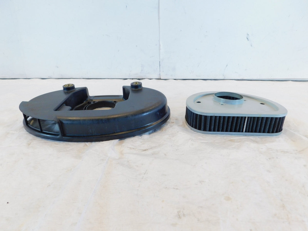Harley Davidson Electra Glide Softail Dyna Air Cleaner Filter & Backplate - C3 Cycle
