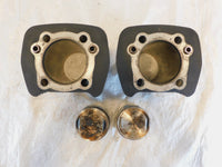Pair Harley Davidson Sportster 1200 Black Engine Cylinder Barrel Jugs & Pistons - C3 Cycle