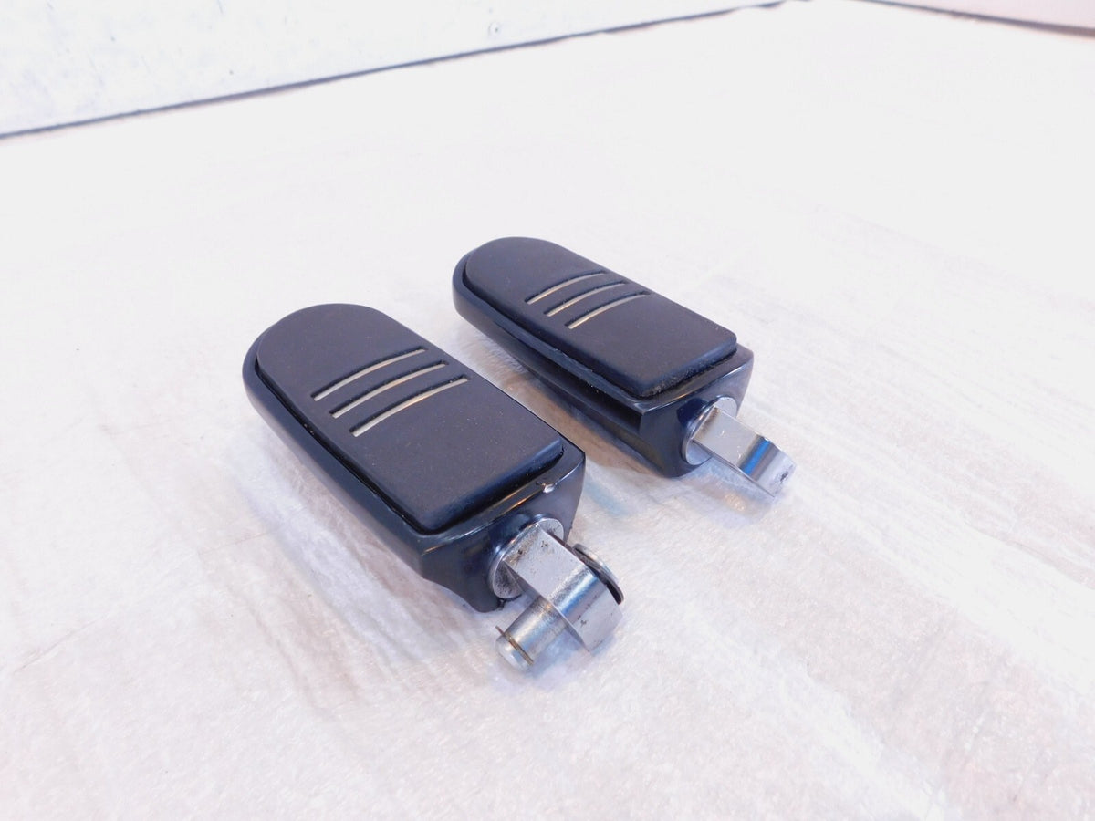 Harley Touring FXR Dyna Sportster & Softail Metal & Rubber Footpegs Footrests - C3 Cycle